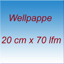 Wellpappe 20 cm x 70 lfm